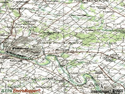 Sanatoga topographic map