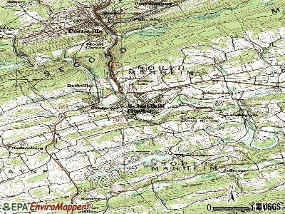 Schuylkill Haven topographic map