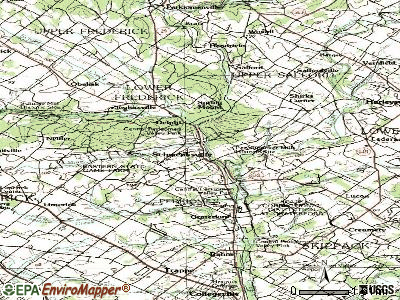 Schwenksville topographic map