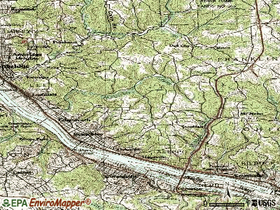 Sewickley Heights topographic map