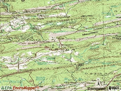 Sheppton topographic map