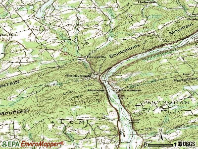 Shickshinny topographic map