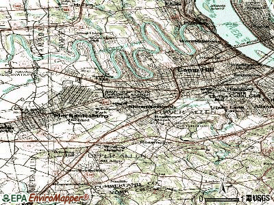 Shiremanstown topographic map