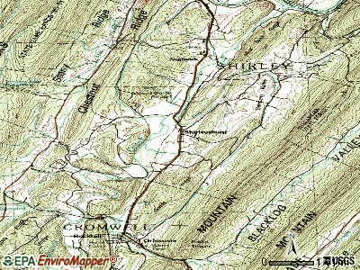 Shirleysburg topographic map