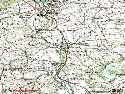 Shoemakersville topographic map