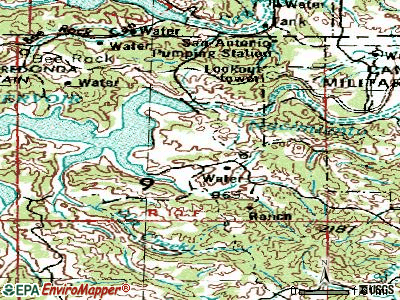 Lake Nacimiento topographic map