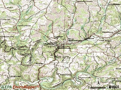 South Bethlehem topographic map