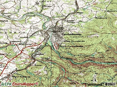 South Connellsville topographic map