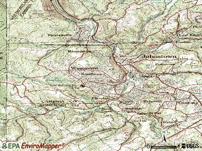 Southmont topographic map