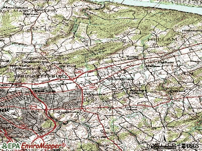 Springetts Manor-Yorklyn topographic map