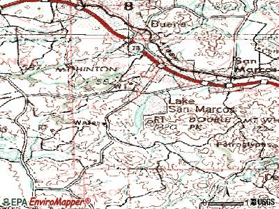 Lake San Marcos topographic map