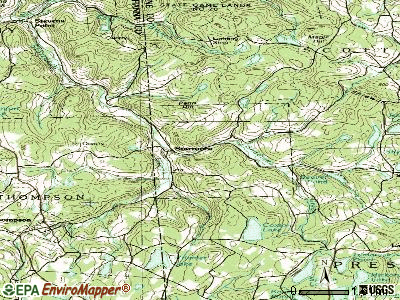 Starrucca topographic map