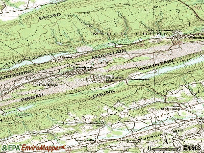 Summit Hill topographic map