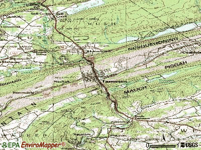 Tamaqua topographic map