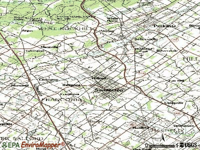 Terre Hill topographic map