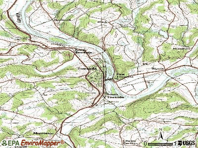 Towanda topographic map