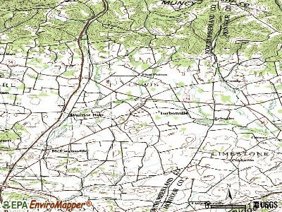 Turbotville topographic map