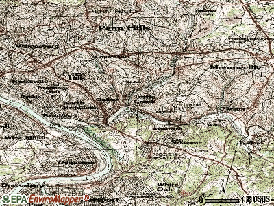 Turtle Creek topographic map
