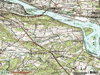 Valley Green topographic map