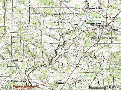 Venango topographic map