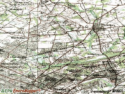 Village Shires topographic map