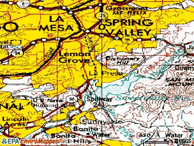 La Presa topographic map