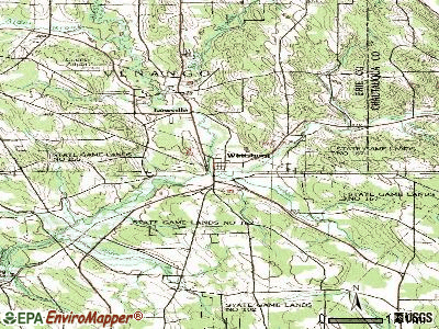 Wattsburg topographic map