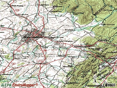 Wayne Heights topographic map