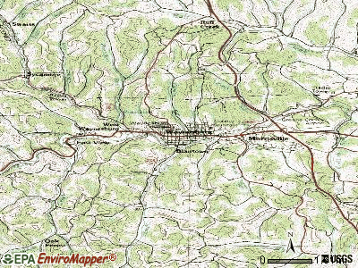 Waynesburg topographic map