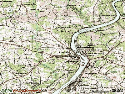 West Hills topographic map