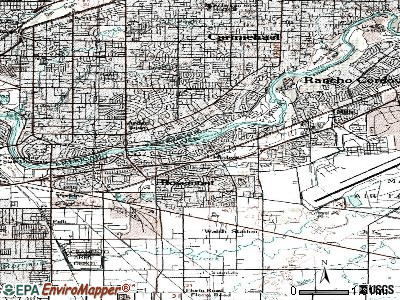 La Riviera topographic map