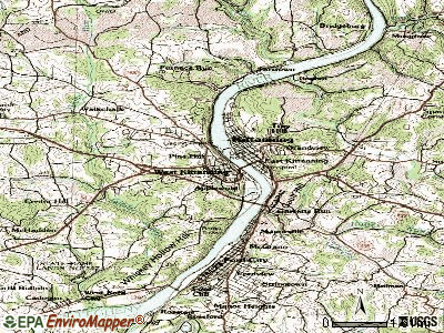 West Kittanning topographic map