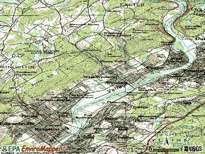 West Wyoming topographic map