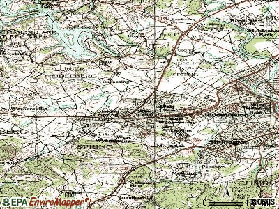 Whitfield topographic map