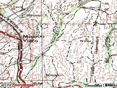 Las Flores topographic map