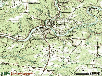 Woodland Heights topographic map