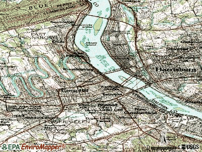 Wormleysburg topographic map