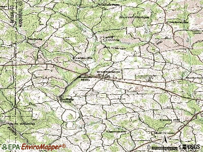 Worthington topographic map