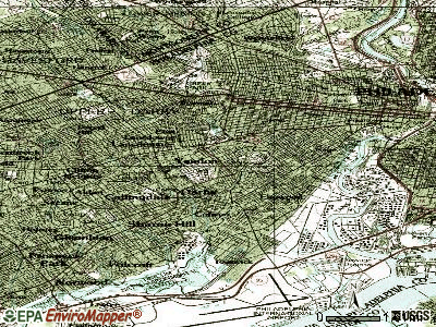 Yeadon topographic map