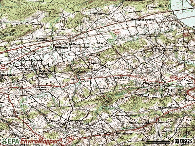 Yorkana topographic map