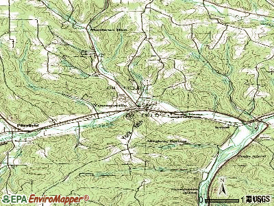 Youngsville topographic map
