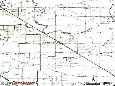 Le Grand topographic map