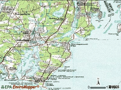 Narragansett Pier topographic map