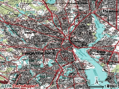 Providence topographic map