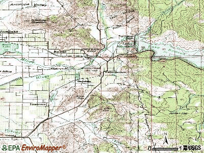 Lemon Cove topographic map