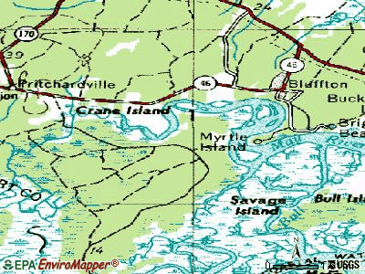 Bluffton topographic map