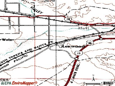 Lenwood topographic map