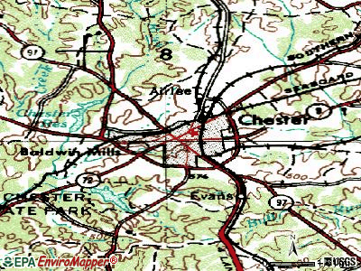 Chester topographic map