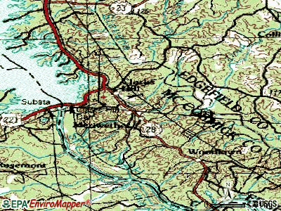 Clarks Hill topographic map