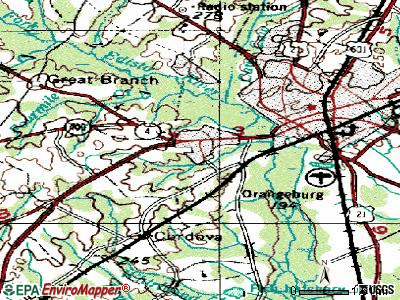 Edisto topographic map
